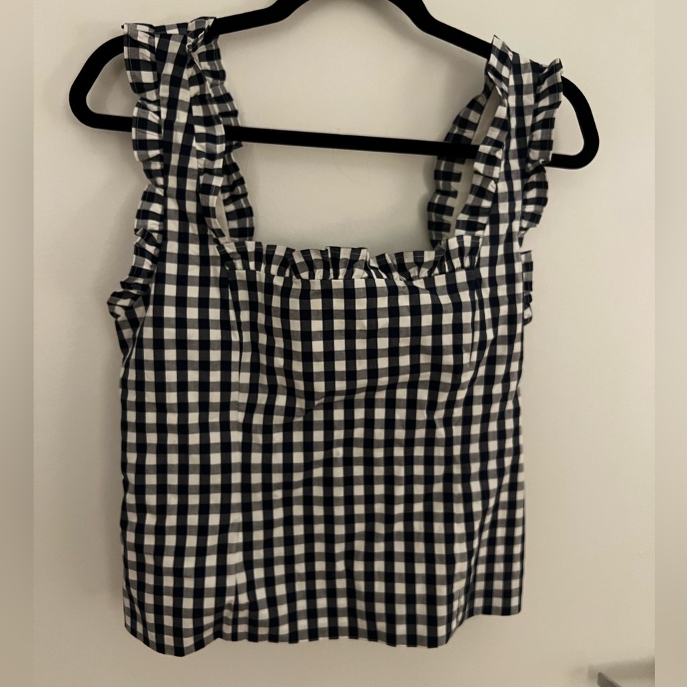 Blue and white gingham shirt - never worn